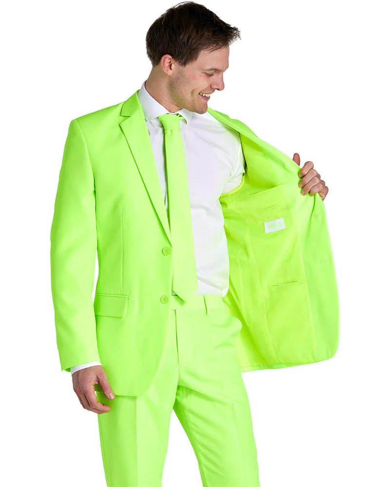 Neon Lucky Lime Mens Premium Opposuit - Image 4