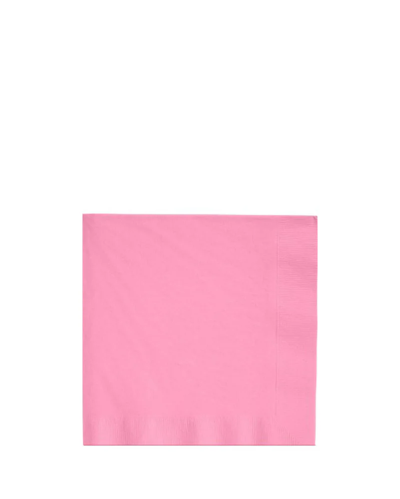 New Pink 2 Ply Beverage Napkins Pack of 20