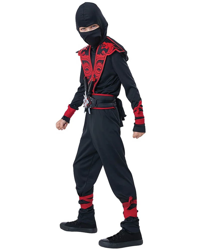 Ninja with Dagger Belt Boys Costume - Image 4