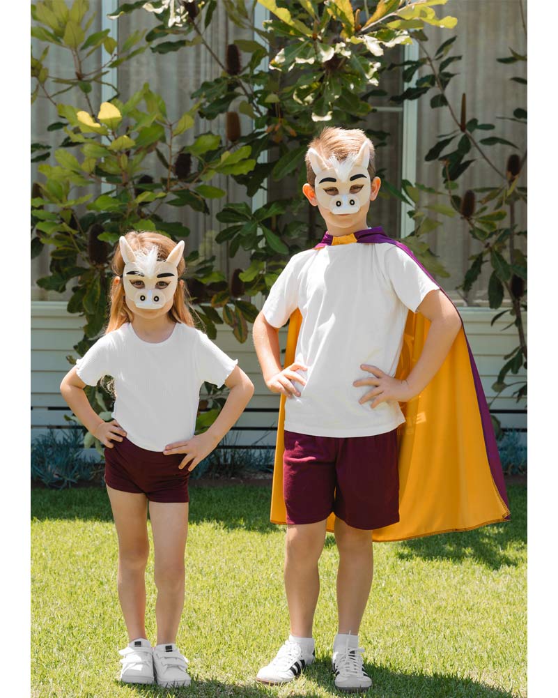 NRL Broncos Mascot Kids Mask - Image 3