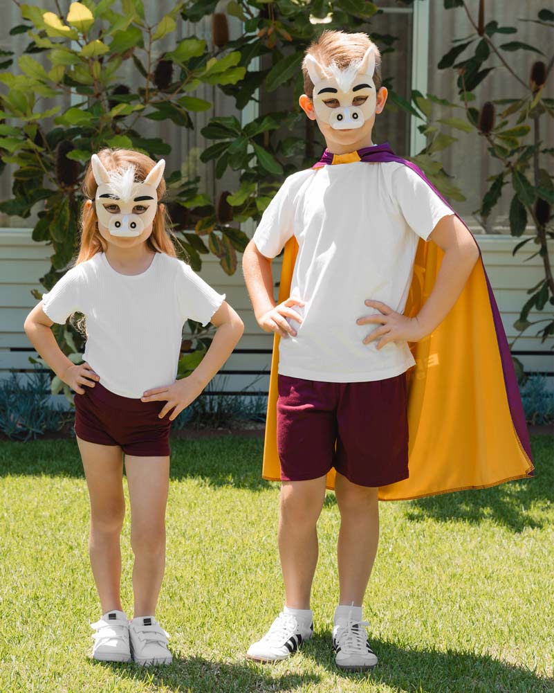NRL Broncos Supporter Kids Cape - Image 3