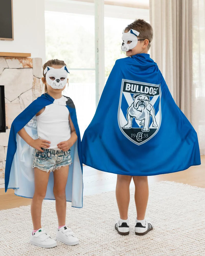 NRL Bulldogs Supporter Kids Cape - Image 2