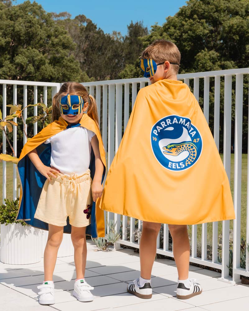 NRL Eels Supporter Kids Cape - Image 2