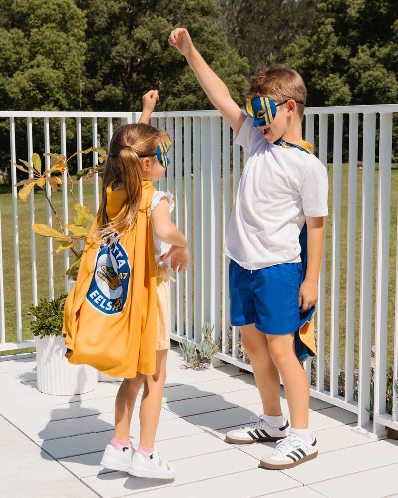 NRL Eels Supporter Kids Cape - Image 3