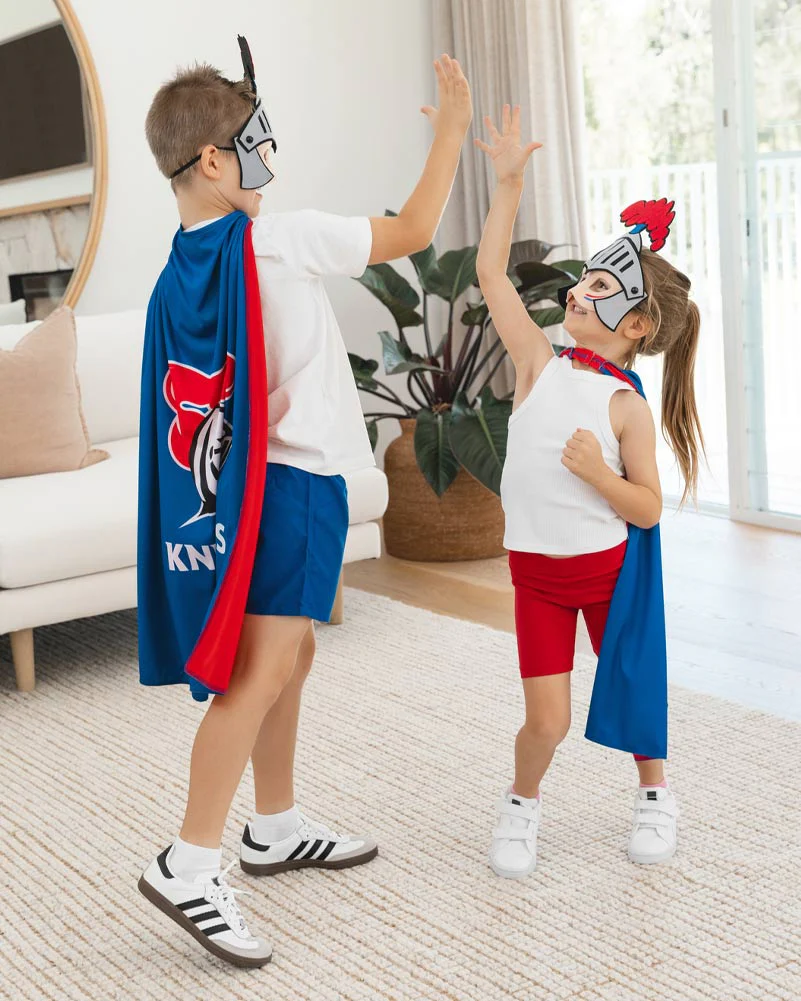 NRL Knights Supporter Kids Cape - Image 3