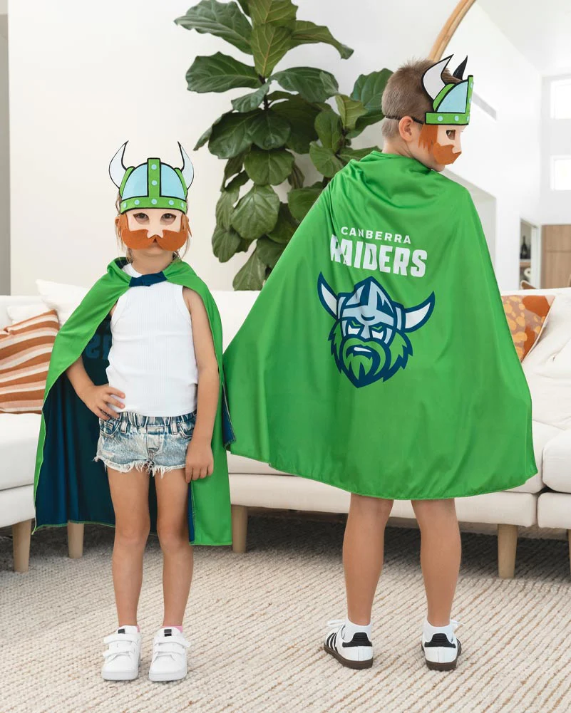 NRL Raiders Supporter Kids Cape - Image 2