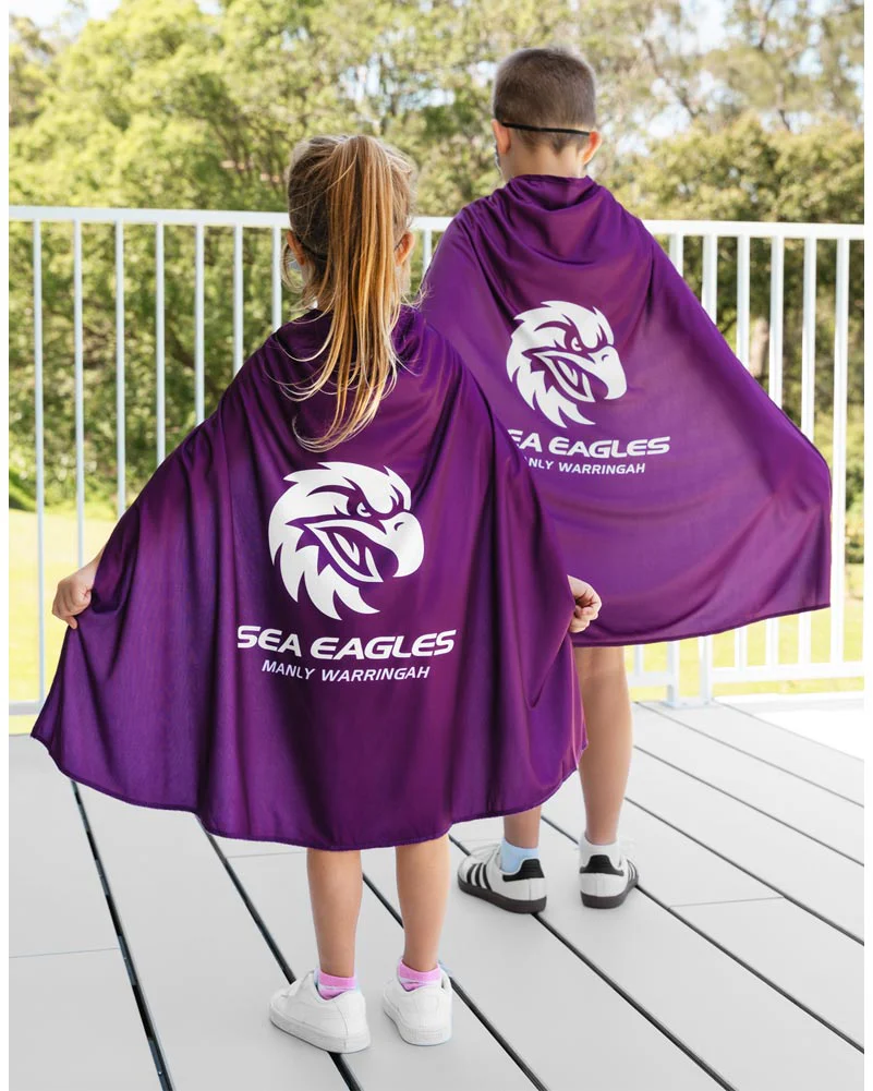 NRL Sea Eagles Supporter Kids Cape - Image 2