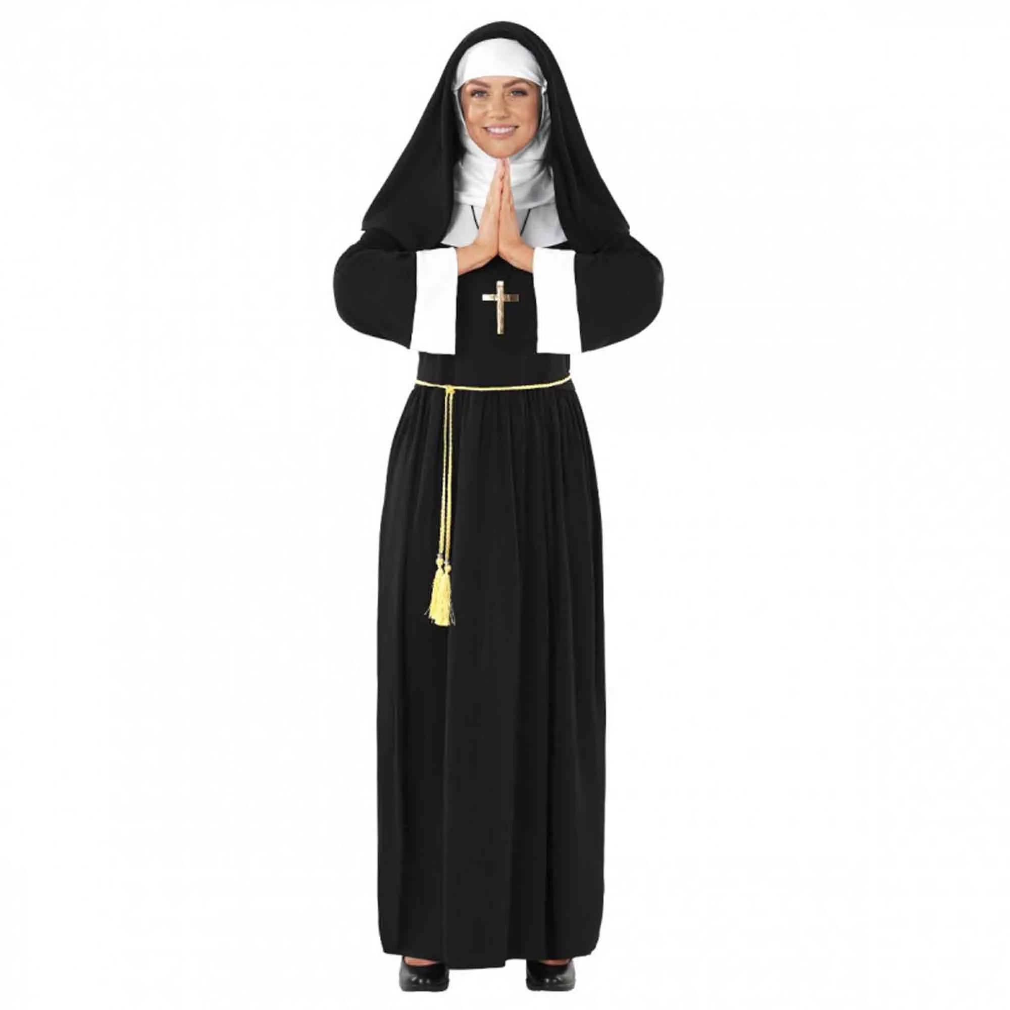 Nun Long Dress Womens Costume Size 12-14