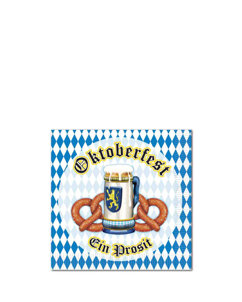 Oktoberfest Beverage Napkins Pack of 16