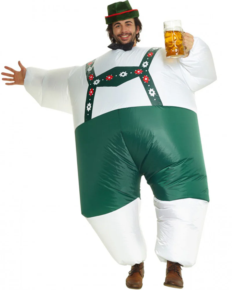 Oktoberfest Lederhosen Megamorph Mens Costume - Image 2