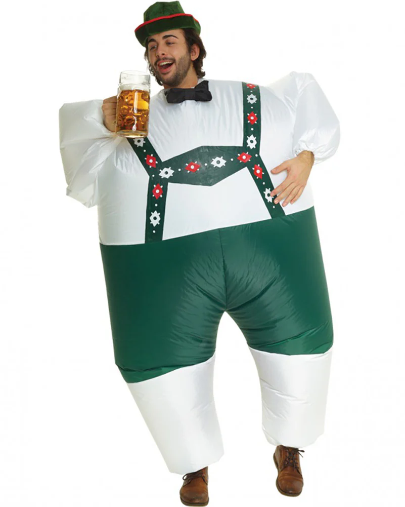 Oktoberfest Lederhosen Megamorph Mens Costume - Image 3