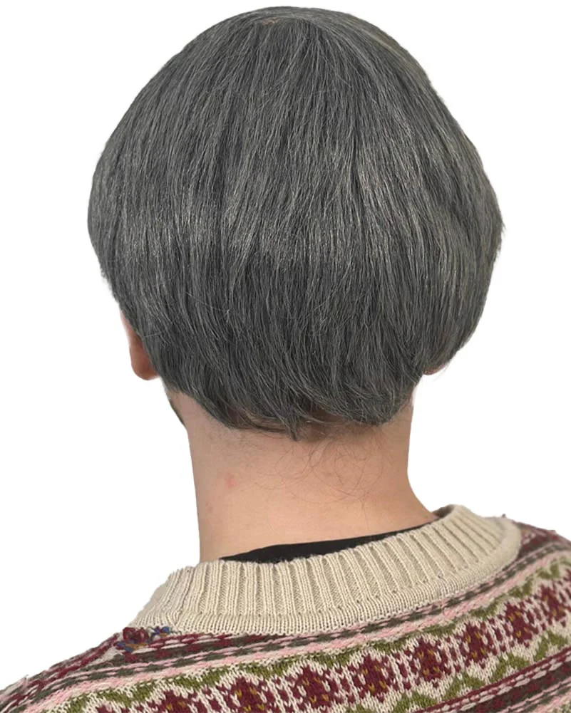 Old Man Deluxe Grey Combover Wig - Image 2