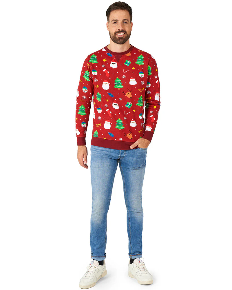 Opposuit Festivity Red Mens Christmas Sweater - Image 2