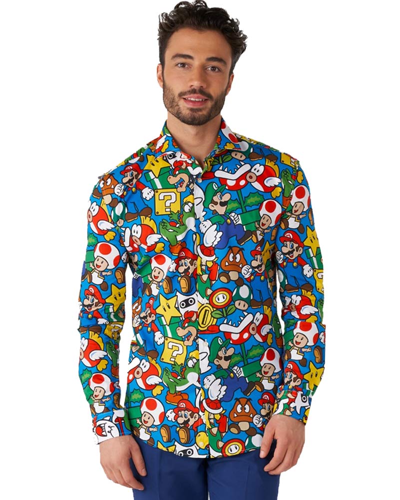 Opposuit Super Mario Mens Shirt - Image 3
