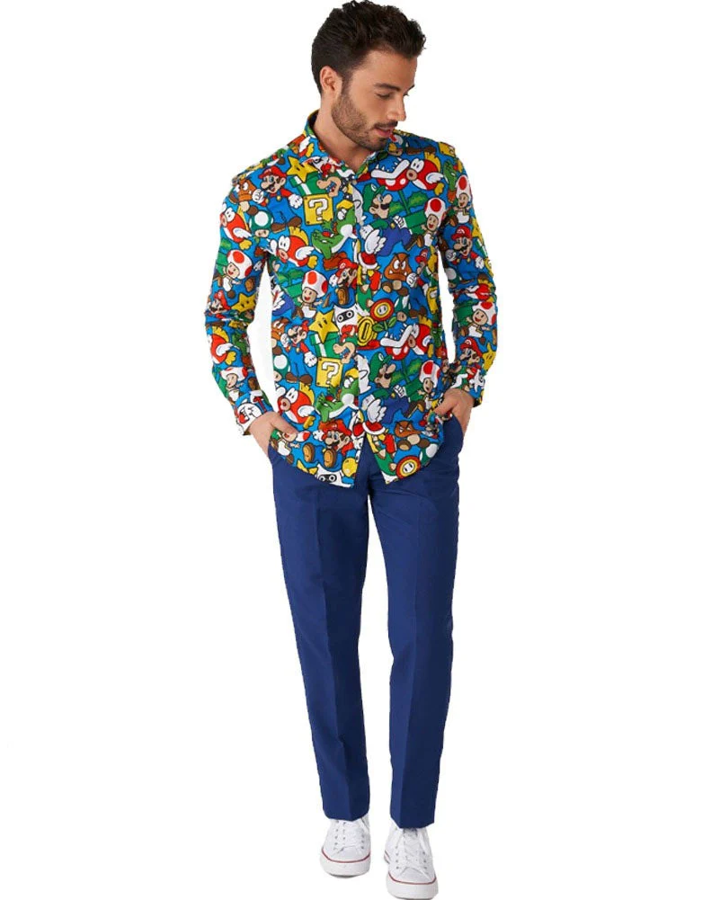 Opposuit Super Mario Mens Shirt - Image 5