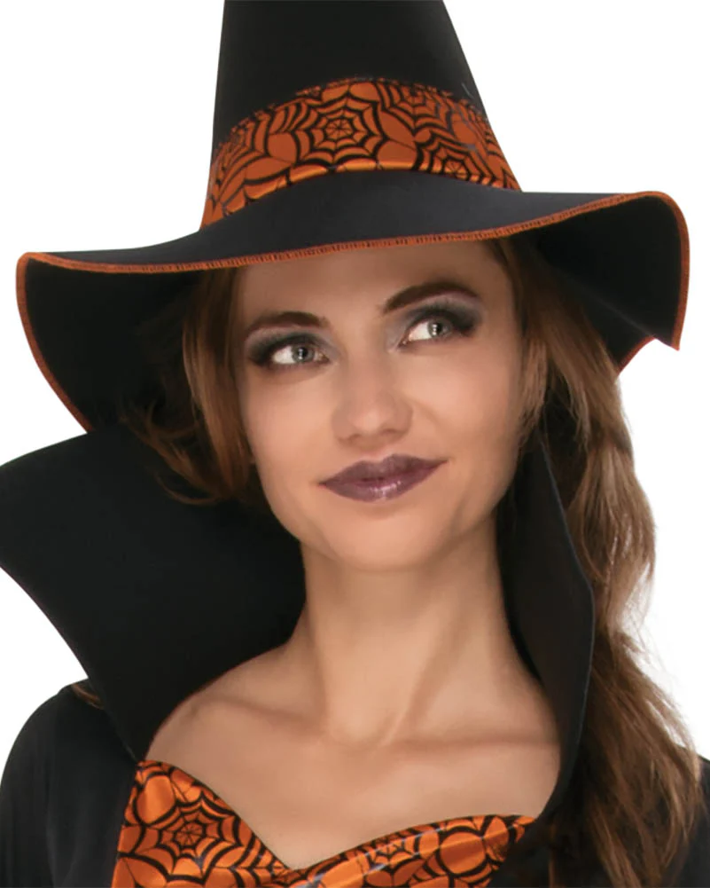 Orange and Black Witch Womens Costume - Image 3