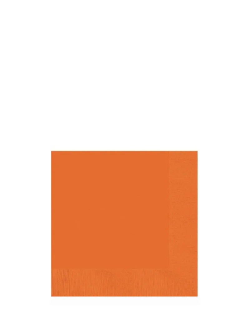 Orange Beverage Napkins Pack of 20