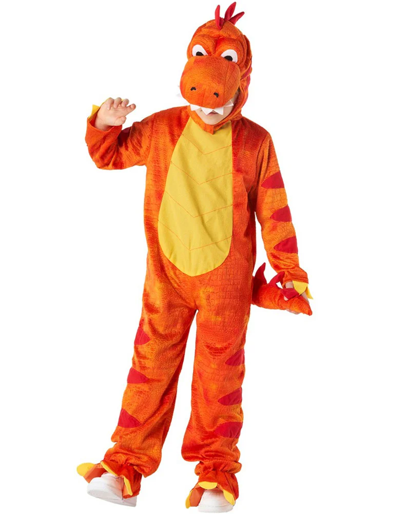 Orange T Rex Dinosaur Toddler and Kids Costume - Image 2