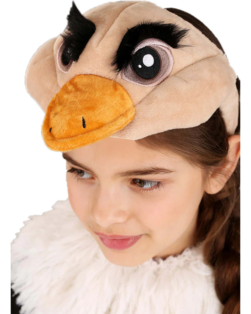 Ostrich Deluxe Plush Headband Collar and Tail Set - Image 3