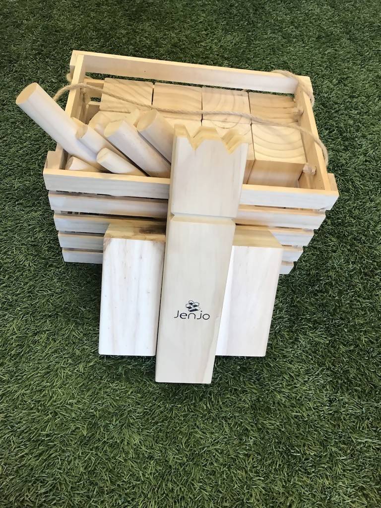 Outdoor Wooden Kubb Lawn Game Set - Image 3