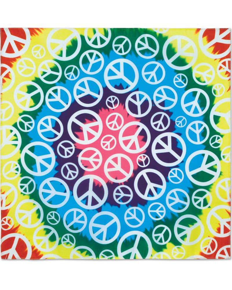 60s Peace Sign Bandana - Image 2