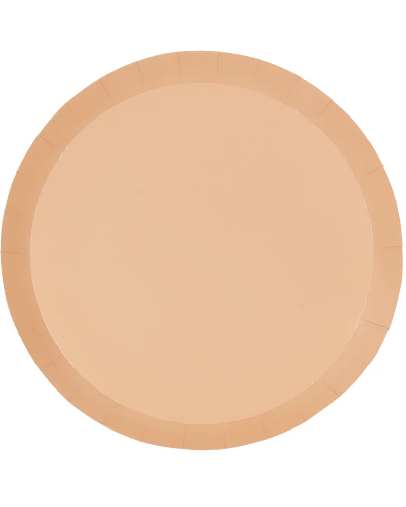 Peach 27cm Round Paper Banquet Plates Pack of 10