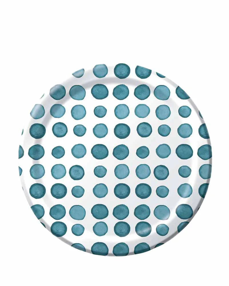 Peacock Spot Lunch Paper 20cm Plates Pack of 8 - Image 2