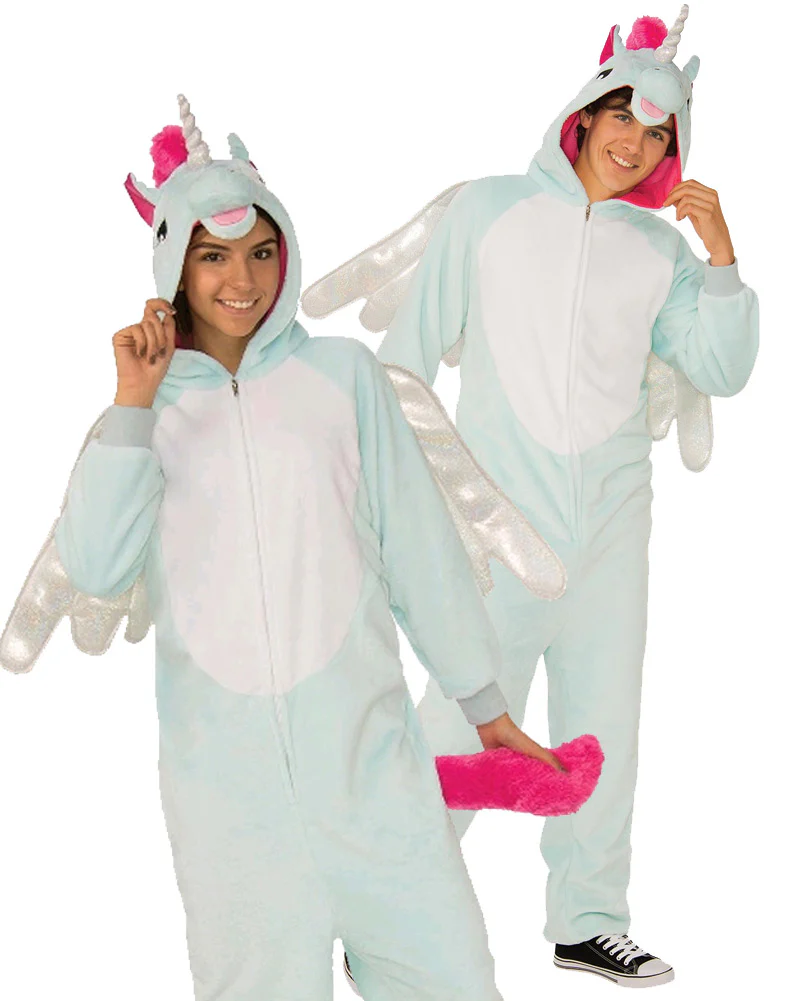 Pegacorn Furry Jumpsuit Adult Costume