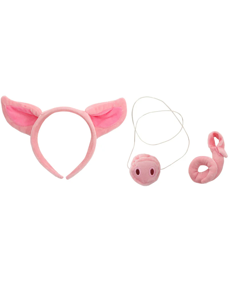 Pig Headband Nose and Tail Deluxe Set - Image 3