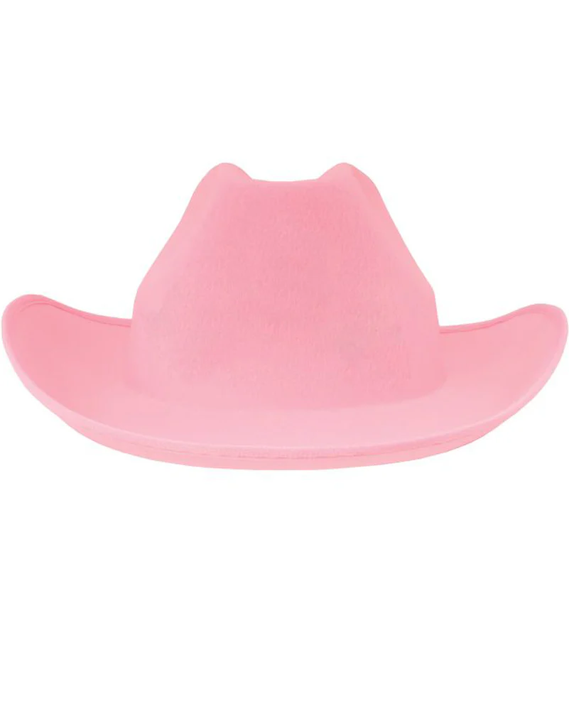 Pink Felt Cowgirl Hat with Tiara - Image 2