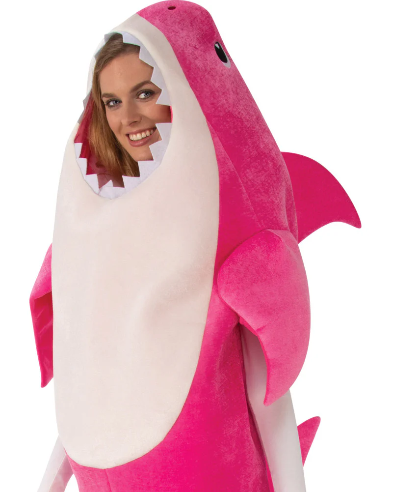 Pink Mummy Shark Adult Costume - Image 2