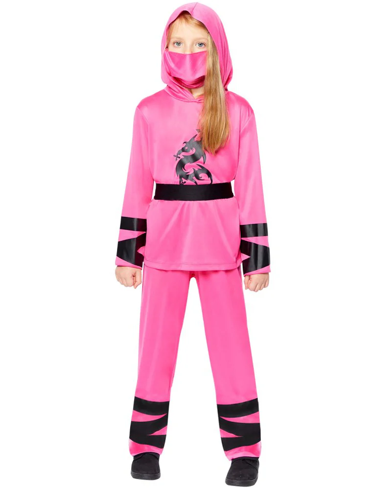 Pink Ninja Girls Costume 10-12 Years - Image 4