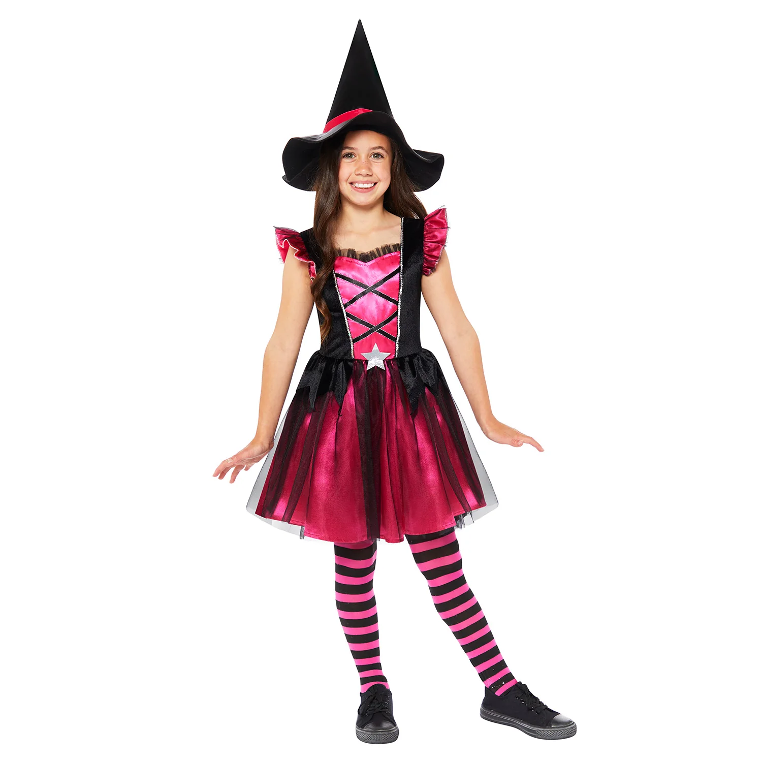 Pink Witch Girls Costume 4-6 Years