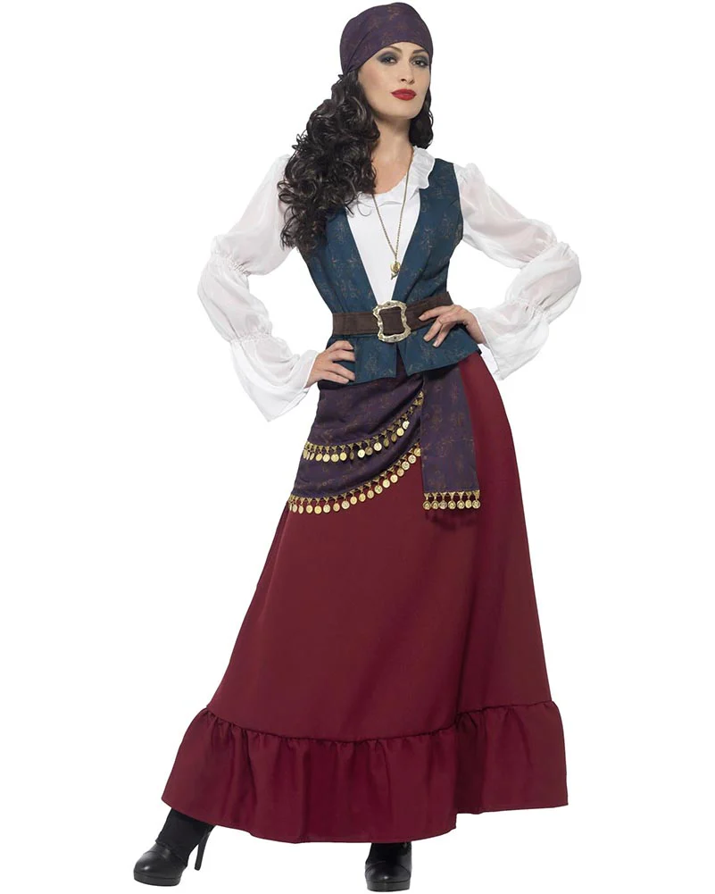 Pirate Buccaneer Beauty Deluxe Womens Costume