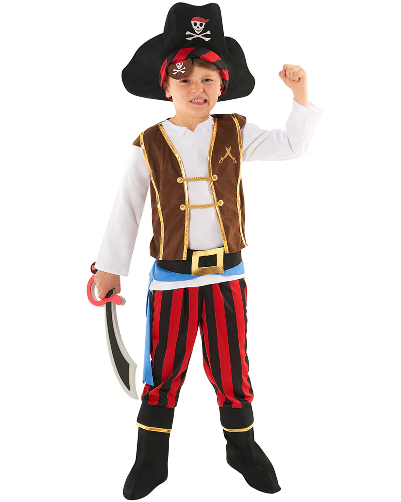 Pirate Captain Kids Costume - Image 2