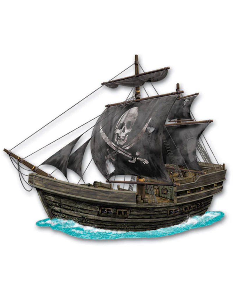 Pirate Ship and Island Cutouts Pack of 14 - Image 2