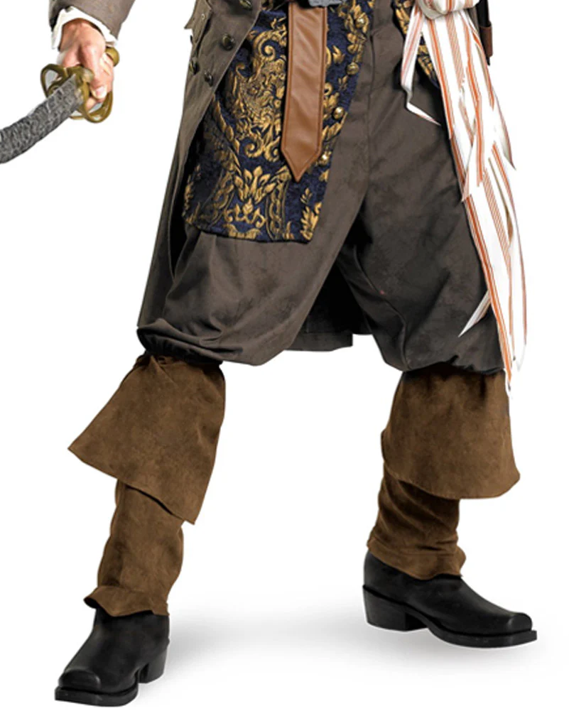 Pirates Of The Caribbean Captain Jack Sparrow Theatrical Quality Mens Costume - Image 3
