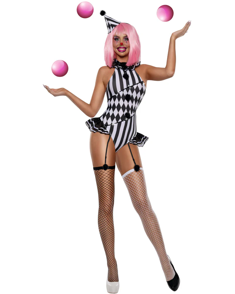 Pirouette Clown Womens Costume