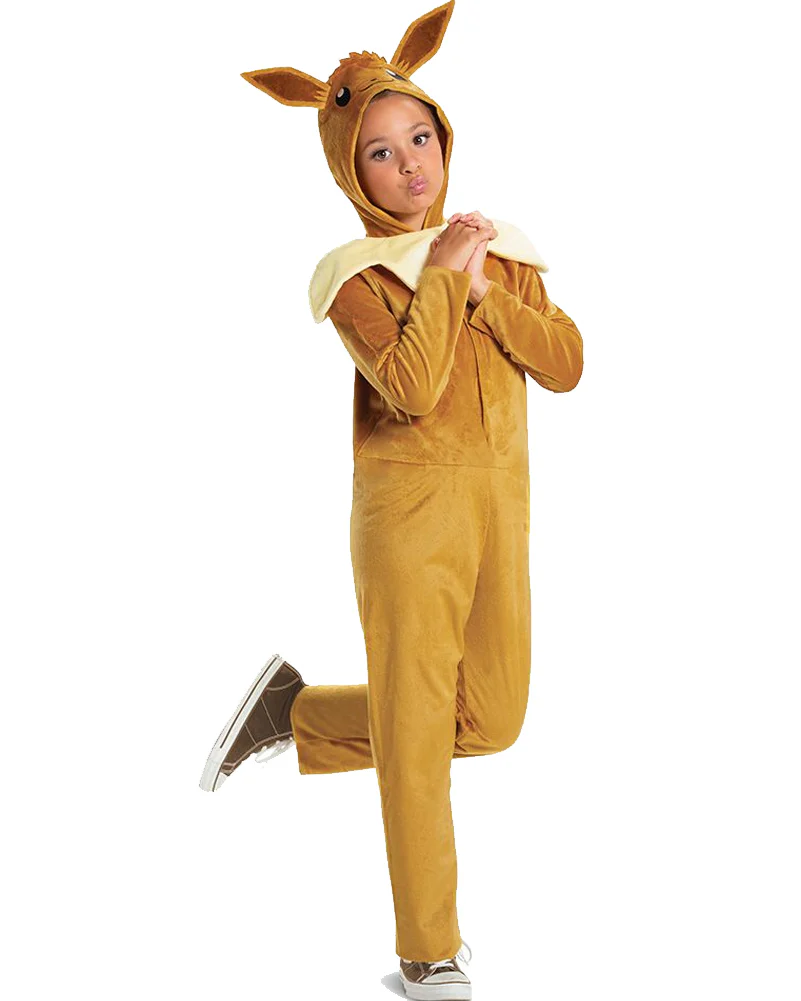 Pokemon Eevee Hooded Classic Jumpsuit Kids Costume - Image 3