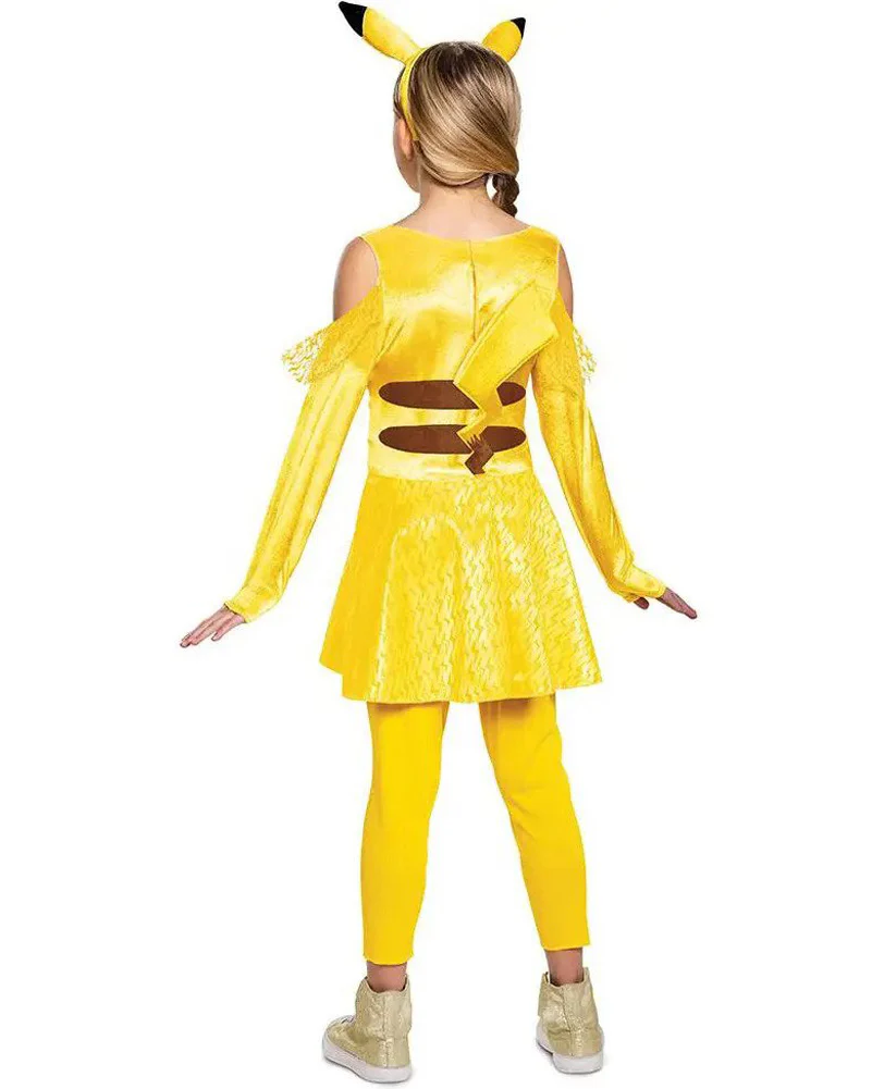 Pokemon Pikachu Dress Deluxe Girls Costume - Image 2