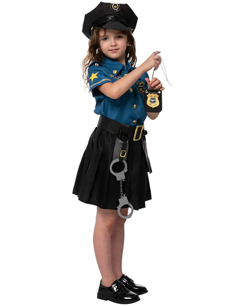 Police Complete Girls Costume - Image 8