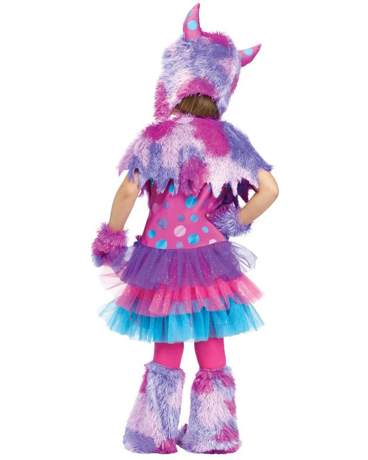 Polka Dot Monster Girls Toddler Costume - Image 2