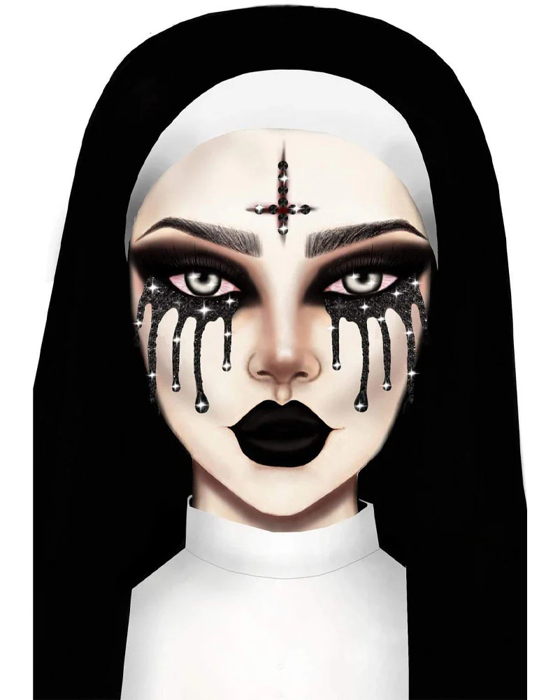 Possessed Adhesive Face Jewels - Image 2