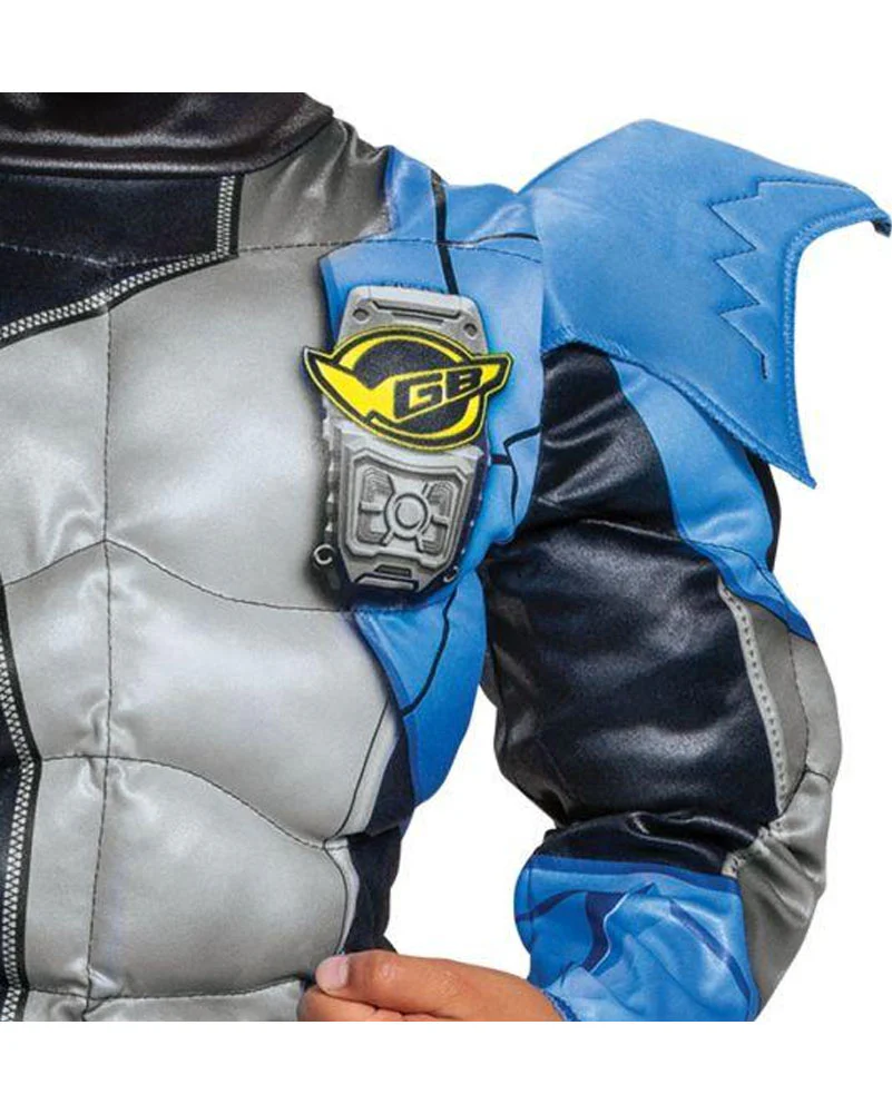 Power Rangers Silver Ranger Beast Morpher Classic Muscle Toddler Costume - Image 6