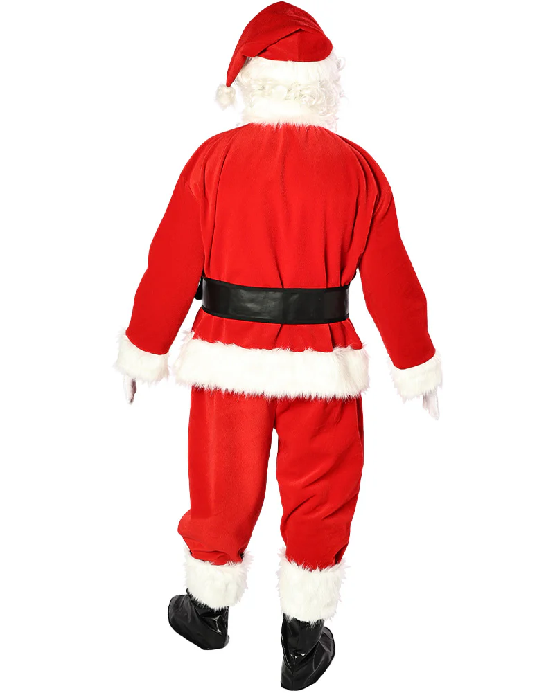 Premium Velvet Santa Suit Adult Plus Size Christmas Costume - Image 4