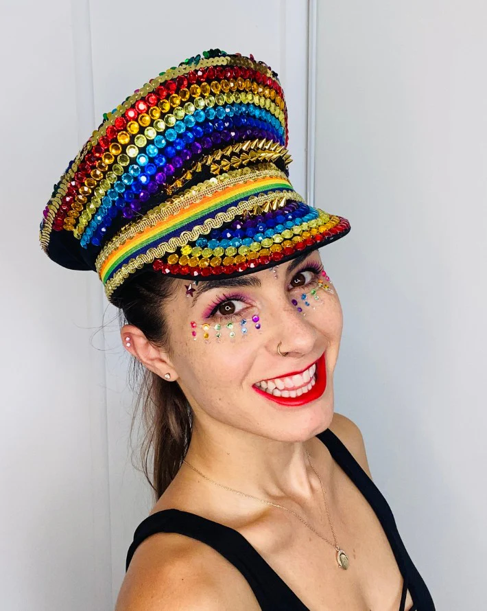 Pride Rainbow Festival Hat - Image 2