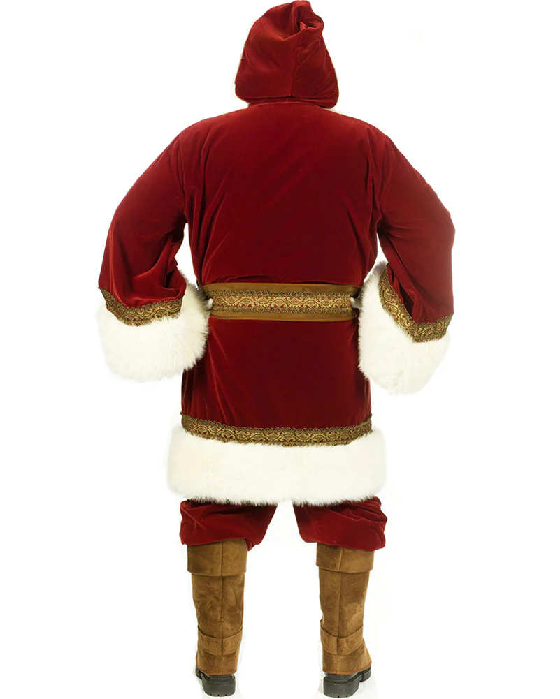 Professional Old Time Santa Mens Christmas Costume - Image 2