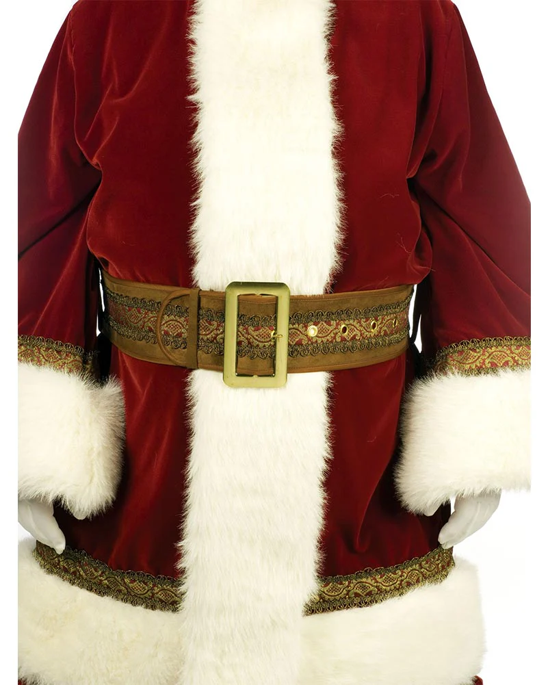 Professional Old Time Santa Plus Size Mens Christmas Costume - Image 5