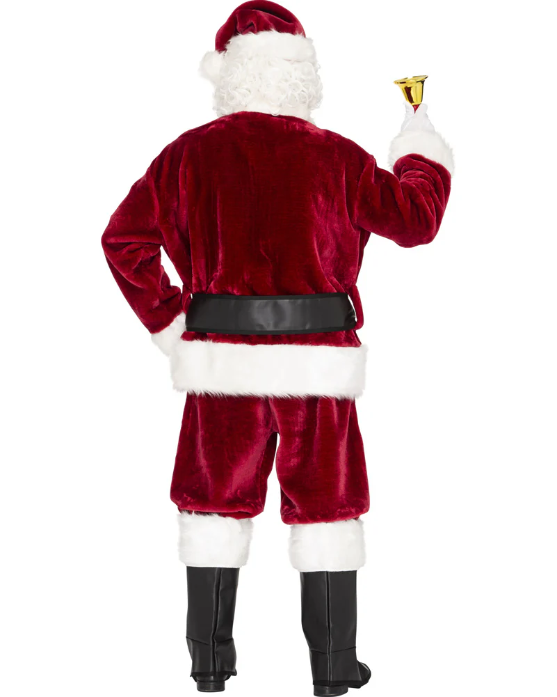 Professional Plush Santa Suit Mens Christmas Costume - Image 3
