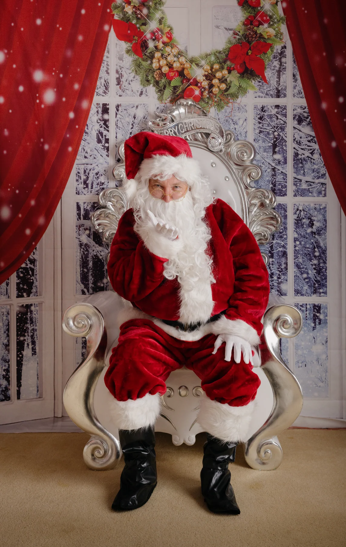 Professional Plush Santa Suit Mens Christmas Costume - Image 6